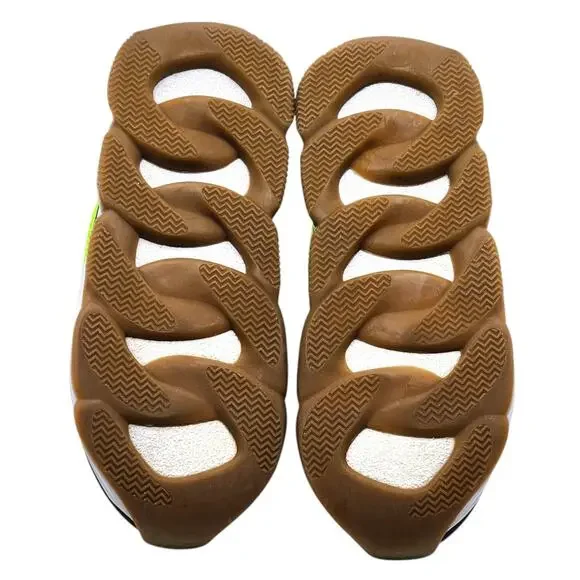 Versace Chain Reaction Women’s Sneakers Neon Green EU 37 US 6.5 - Preowned - Picture 6 of 9